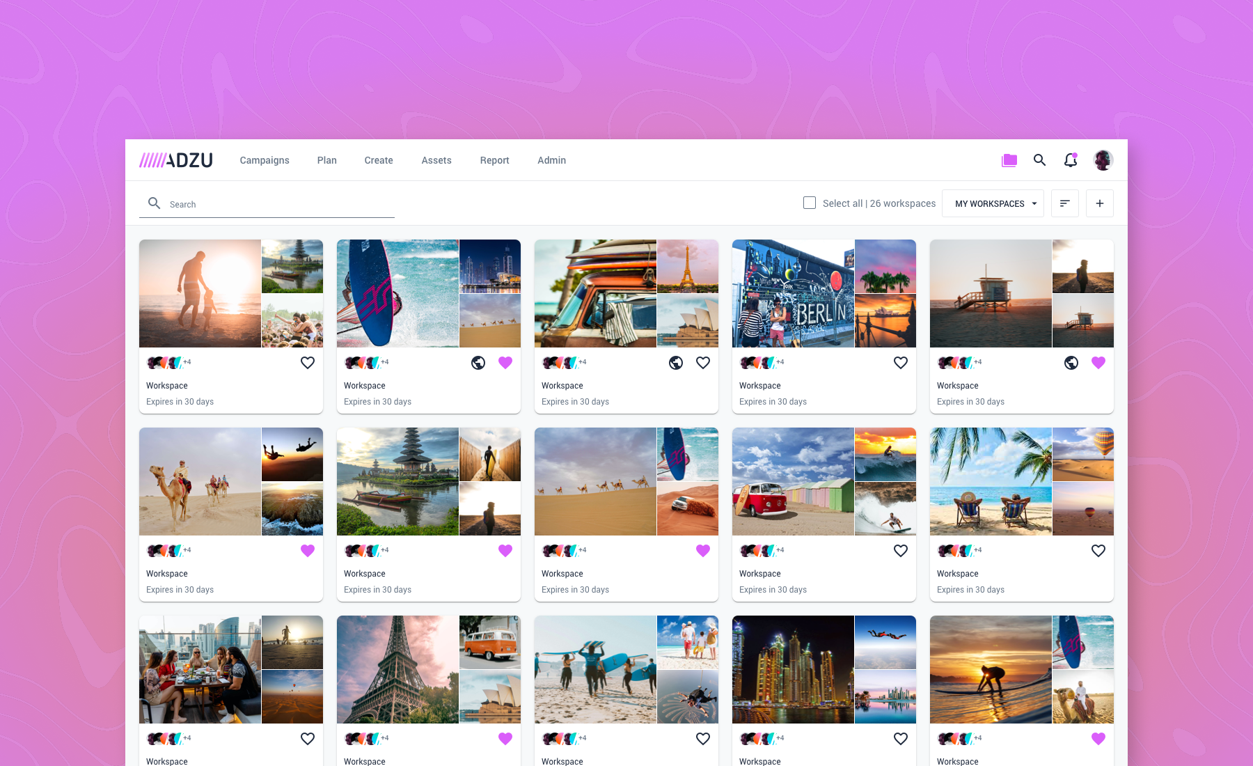 Upload assets